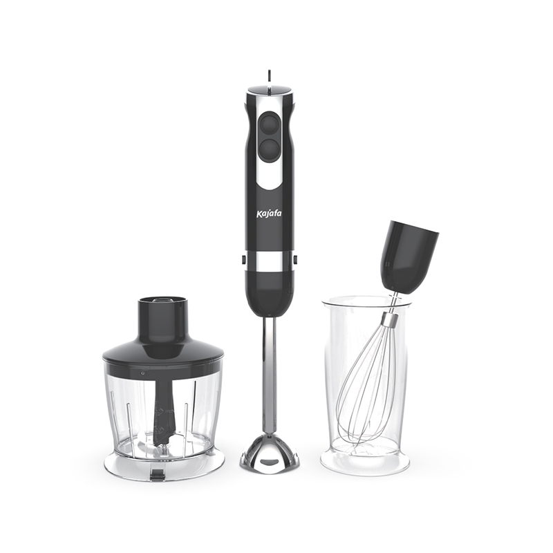 HB816BCE multifunktionell stavmixer, manuell nedsänkt elektrisk mixer, med skärskål, mjölkskummare, visp, 600 ml bägare handhållen mixer