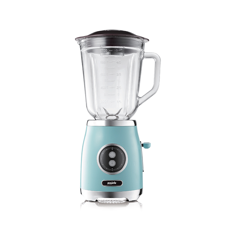 BL399B-G retrostilad med 1000 ml glasblandningsburk och rostfritt stålblad, bänkblandare, personlig mixer med hög effekt