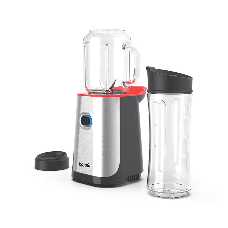 BL509B-P4 Smoothieblender med vassa blad, personlig minimixer för shakes och smoothies, mixer för kök med blandning, BPA-fri resekopp och 600 ml Mason Cup